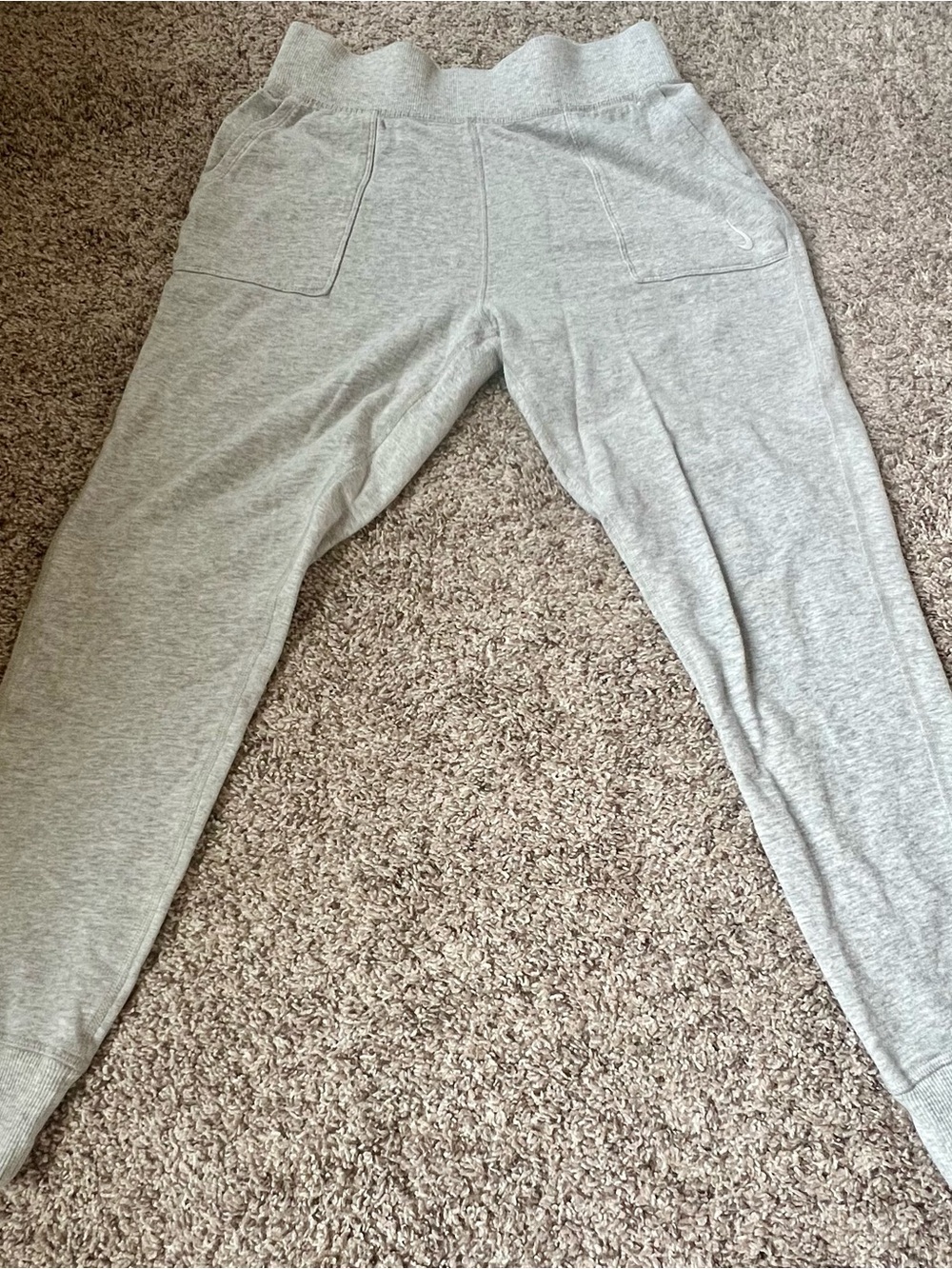 Nike Light Gray Yoga Sweatpants